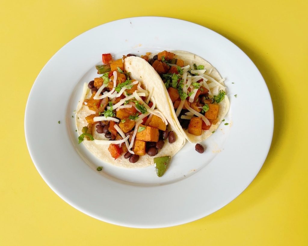 Black Bean and Sweet Potato Tacos