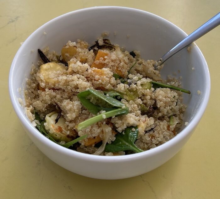 Roasted Root Veggie Quinoa  Bowl